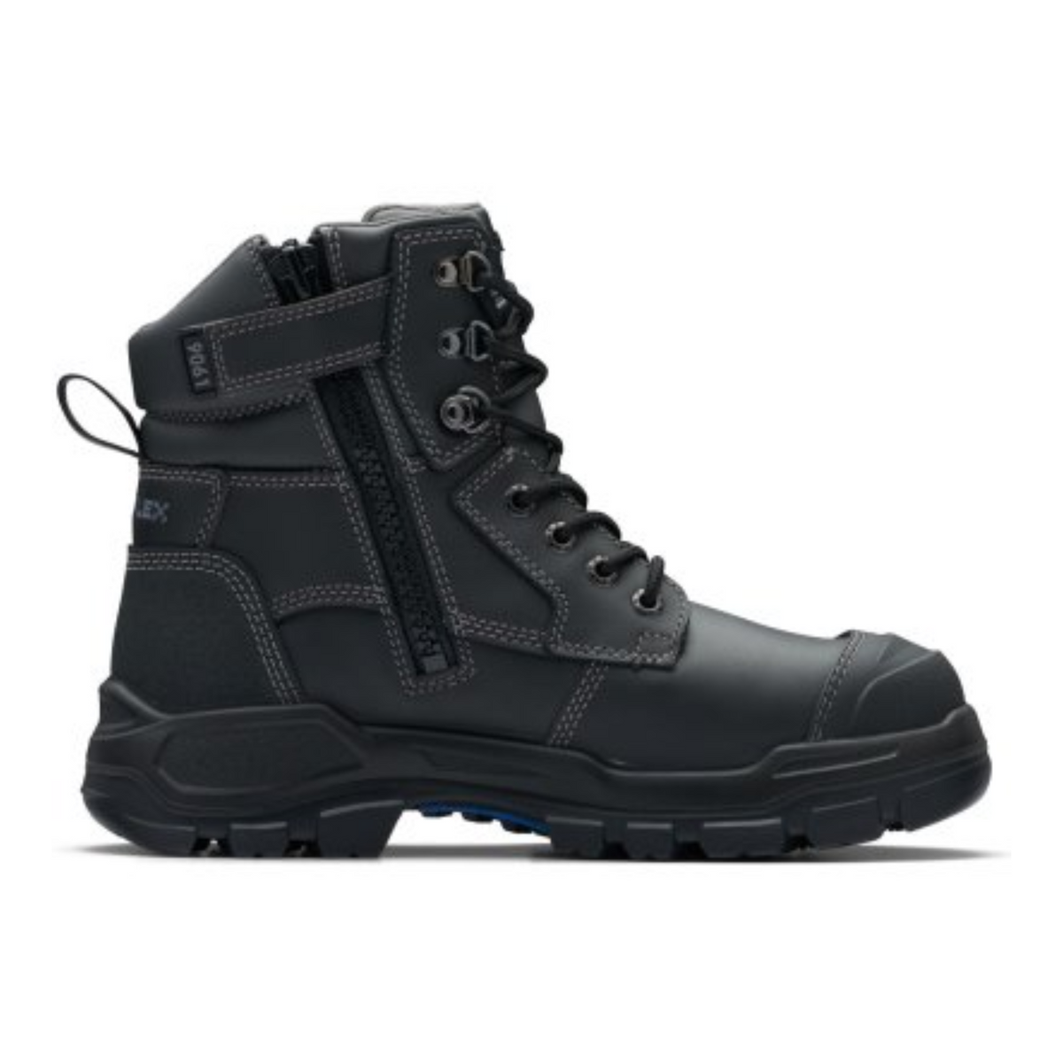 9061 Lace Up/Zip Safety Boot Black
