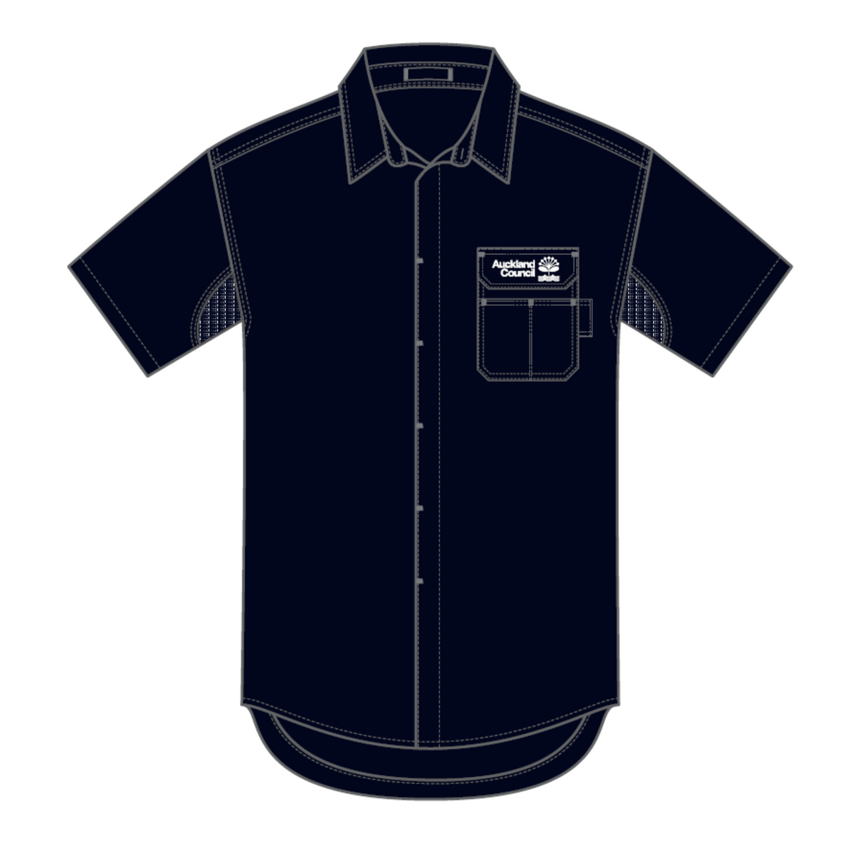 Unisex Shirt - Short Sleeve - Dark Navy (4857NL)