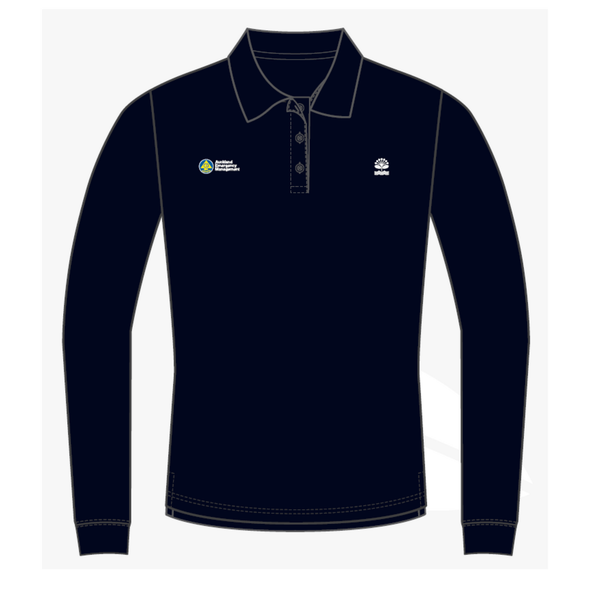 Womens Polo - Long Sleeve -  AEM