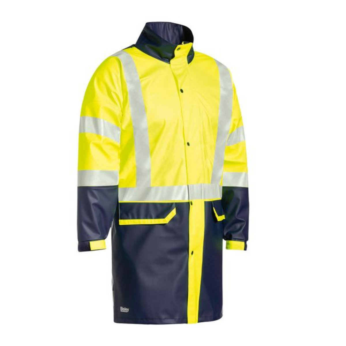 Taped Hi-VIs Strech PU Rain Coat | BJ6935HT