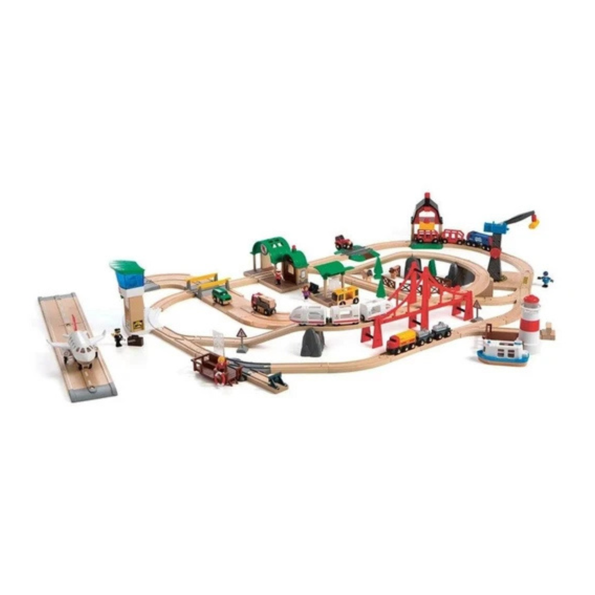 BRIO World Railway World Deluxe Set (106 Pieces)