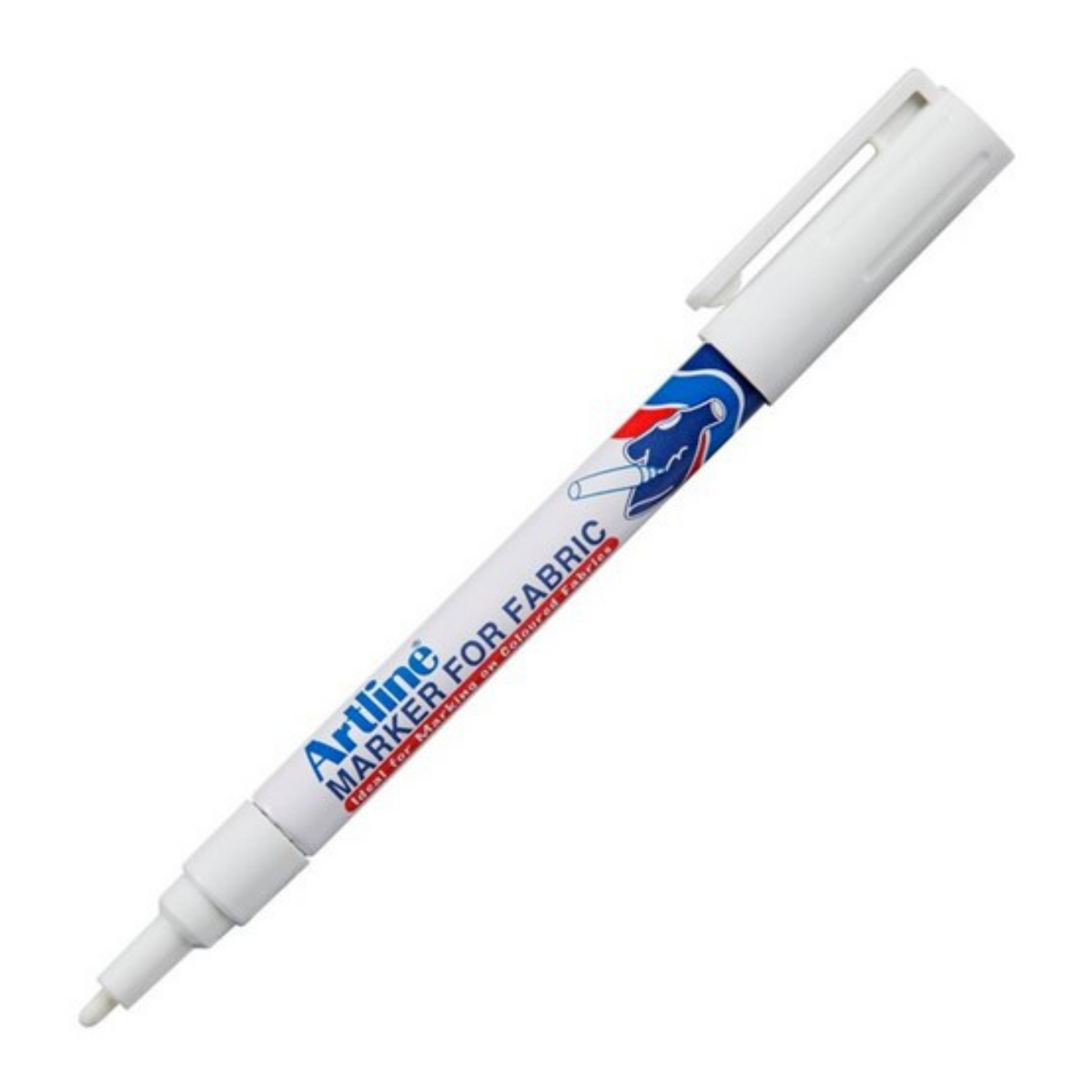 Omax - Artline 750 White Waterproof Fabric Laundry Marker Fine Tip