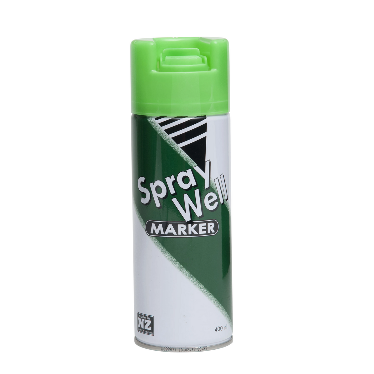 Omax - Spray Well Upside Down Spray Paint Matt Finish Fluoro Green 400ml
