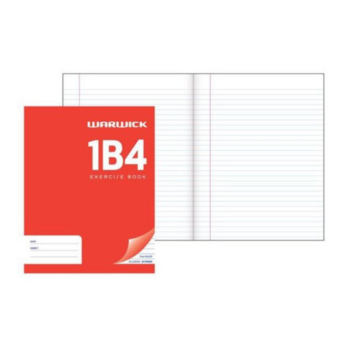 Omax - Warwick 1B4 Exercise Book 7mm Ruled 32 Leaves