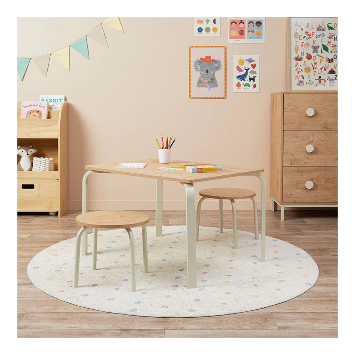 Mini Brixton Play Table - Cream