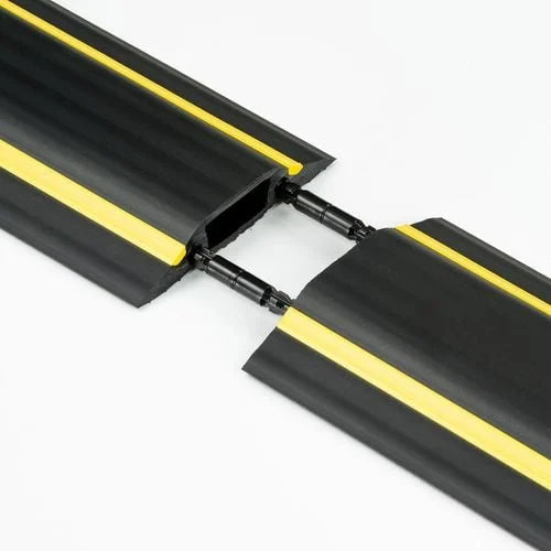 30 x 10mm 1.8m Black And High Visibility Yellow Medium Duty Floor Cover