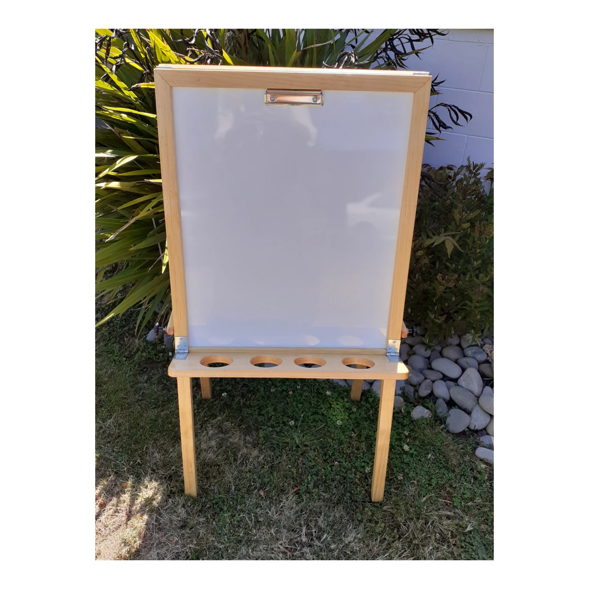 Painting Easel - Magnetic Whiteboard/ Blackboard Large
