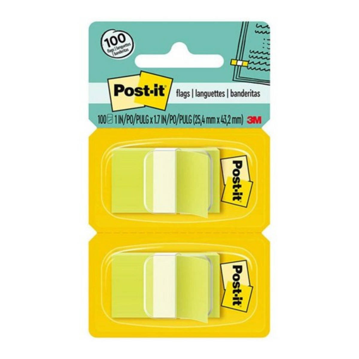 Omax - Post-it® Flags 680-22 Bright Green - Pack of 100