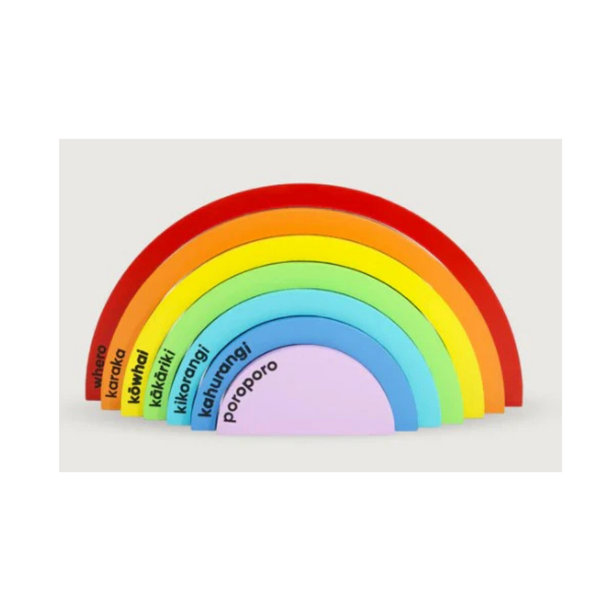 Te Reo Rainbow Blocks - Moana Rd
