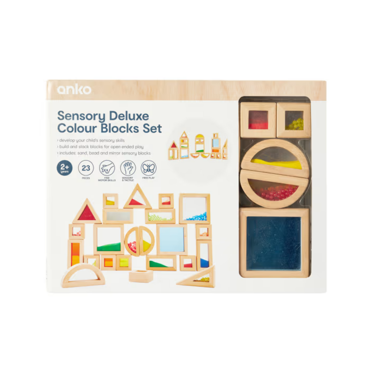 23 Piece Sensory Deluxe Colour Blocks Set