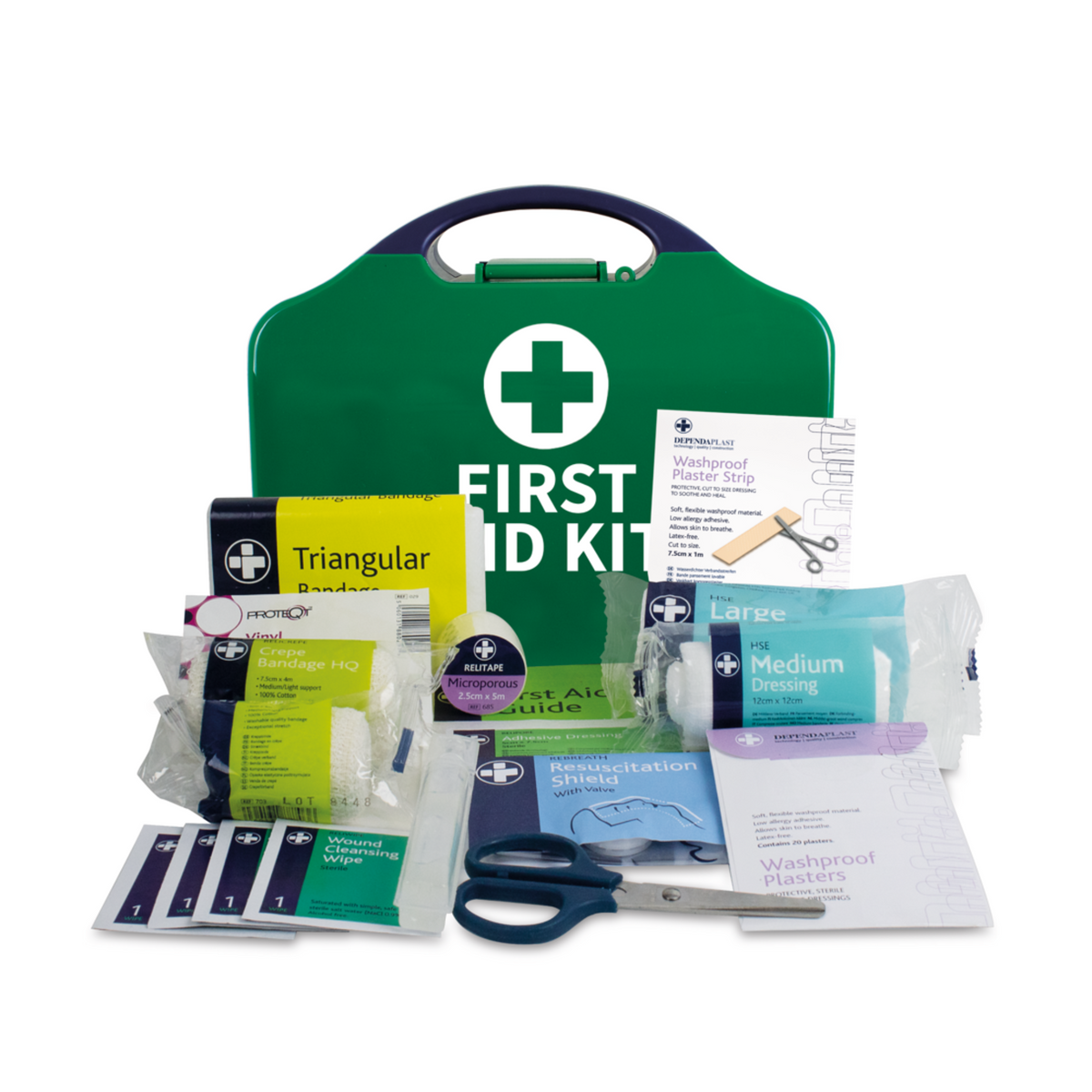 First Aid Kit in Plastic Box