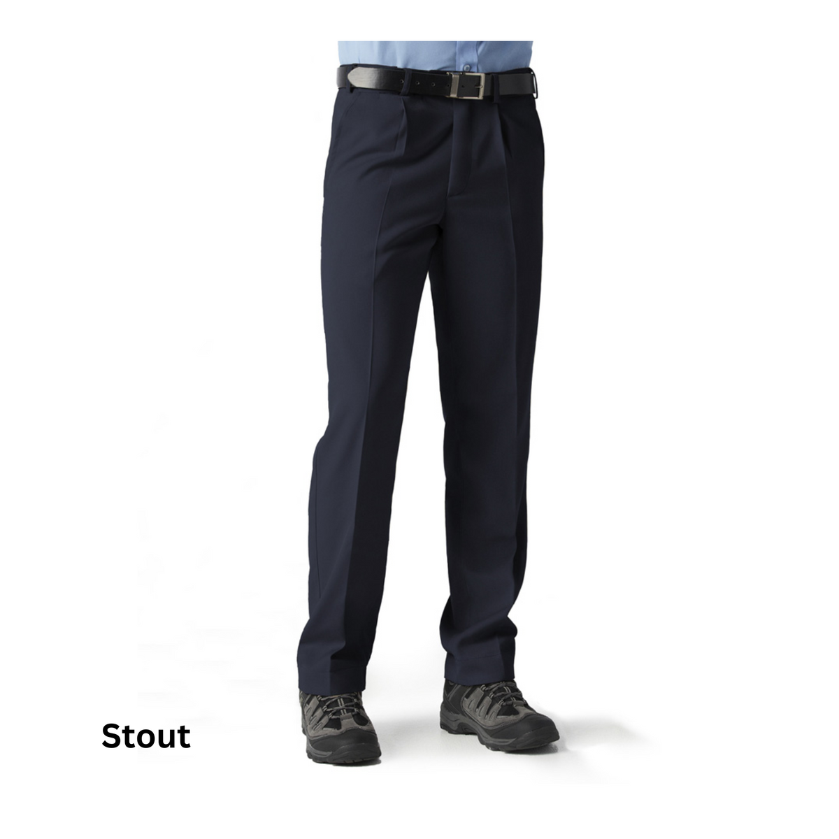 Mens Trousers Stout - Dark Navy