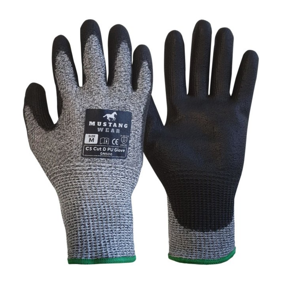 C5 Cut Resistant Level D PU Glove | Mustang Wear
