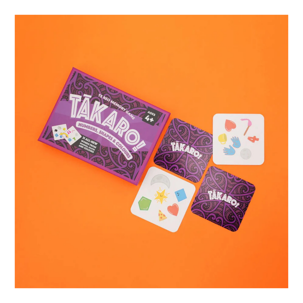 Tākaro! Memory Game - Numbers, Shapes and Colours