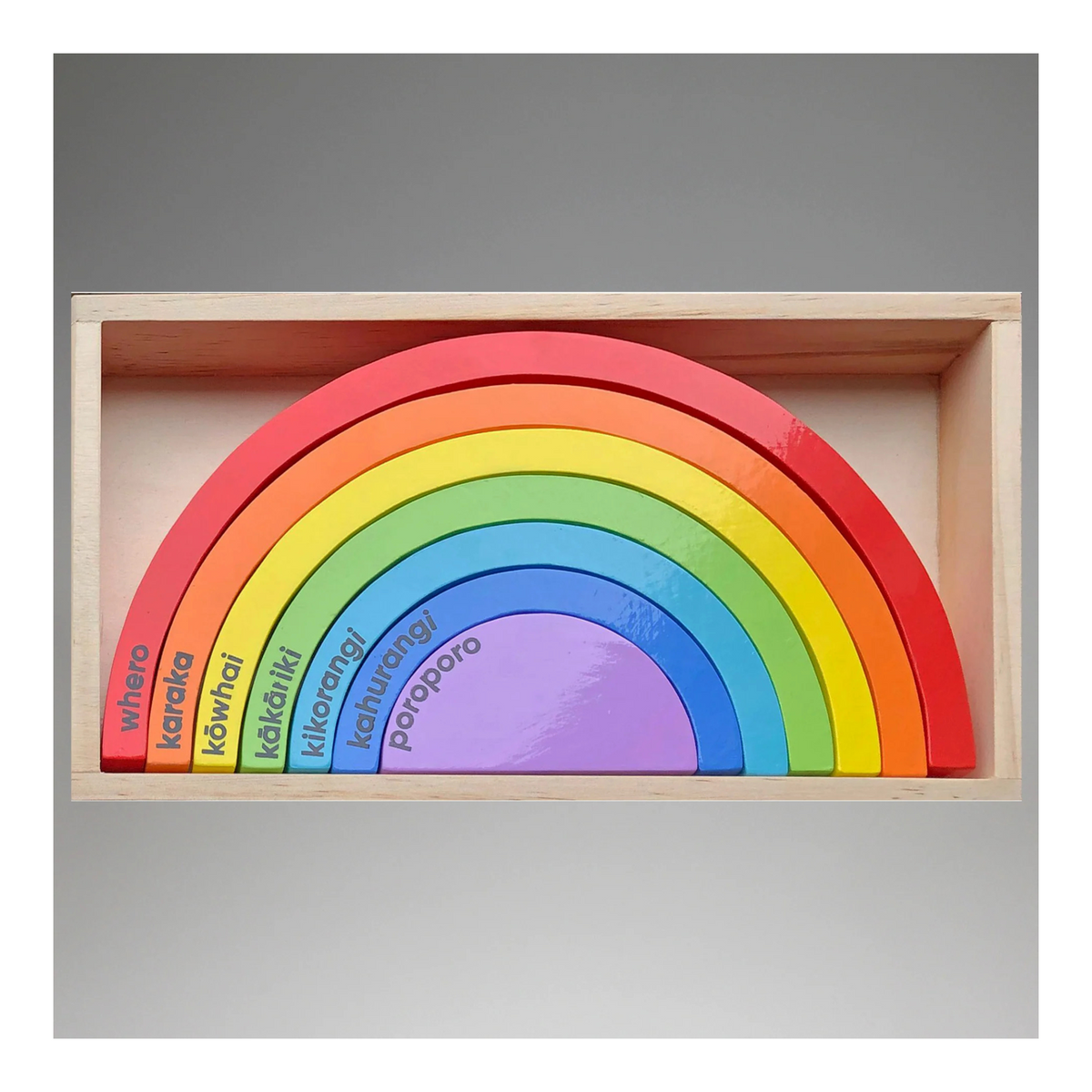 Te Reo Rainbow Blocks - Moana Rd