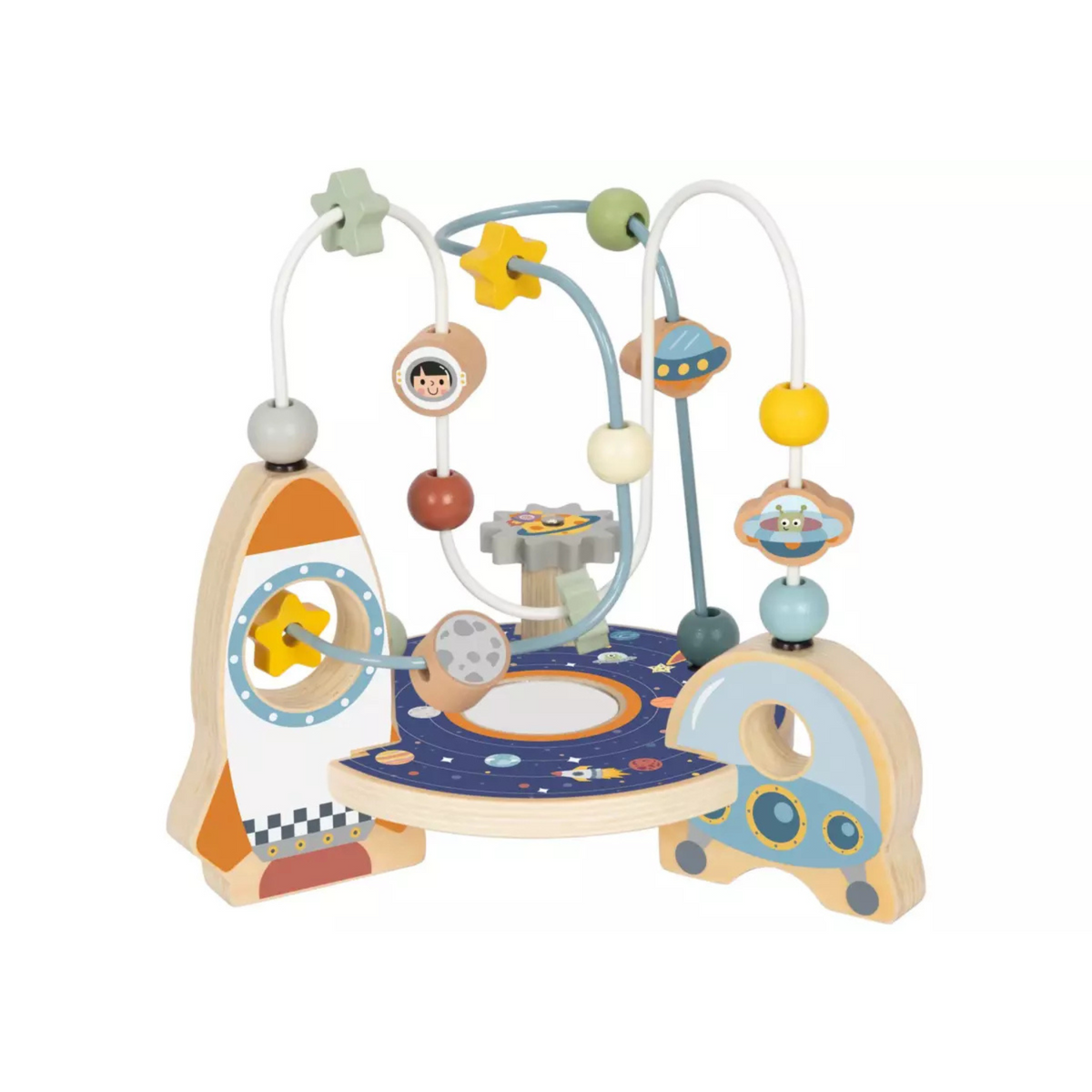 Tooky Toy Space Rocket Bead Maze