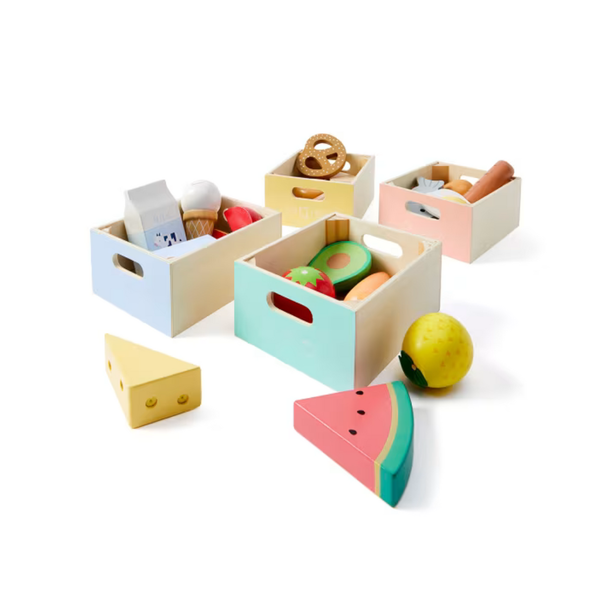 24 Piece Wooden Food Groups Multipack