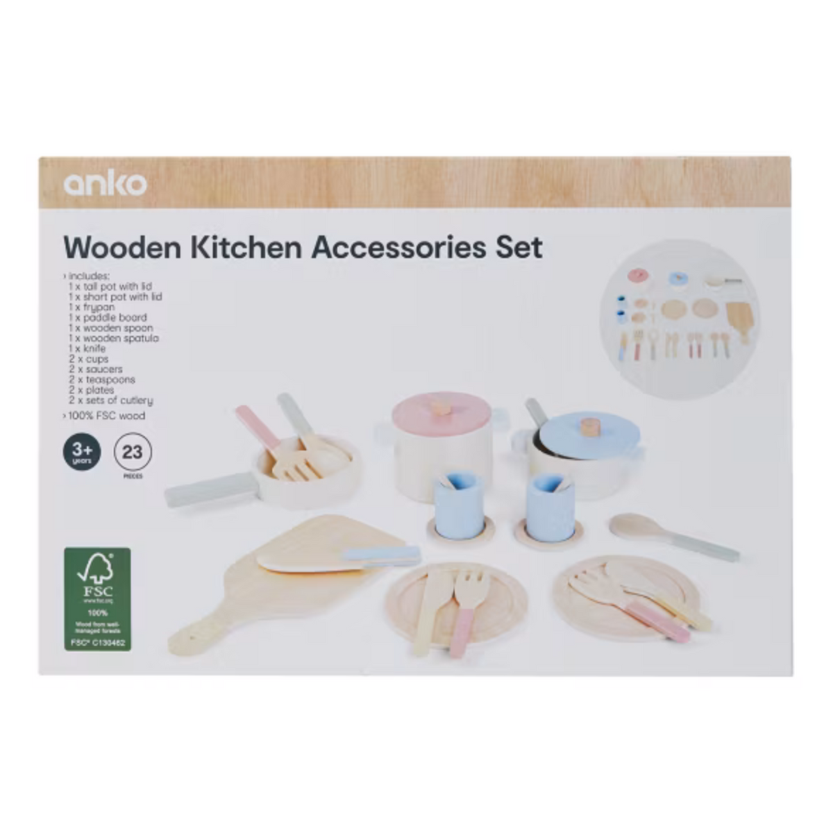 Wooden Kitchen Accessories Set