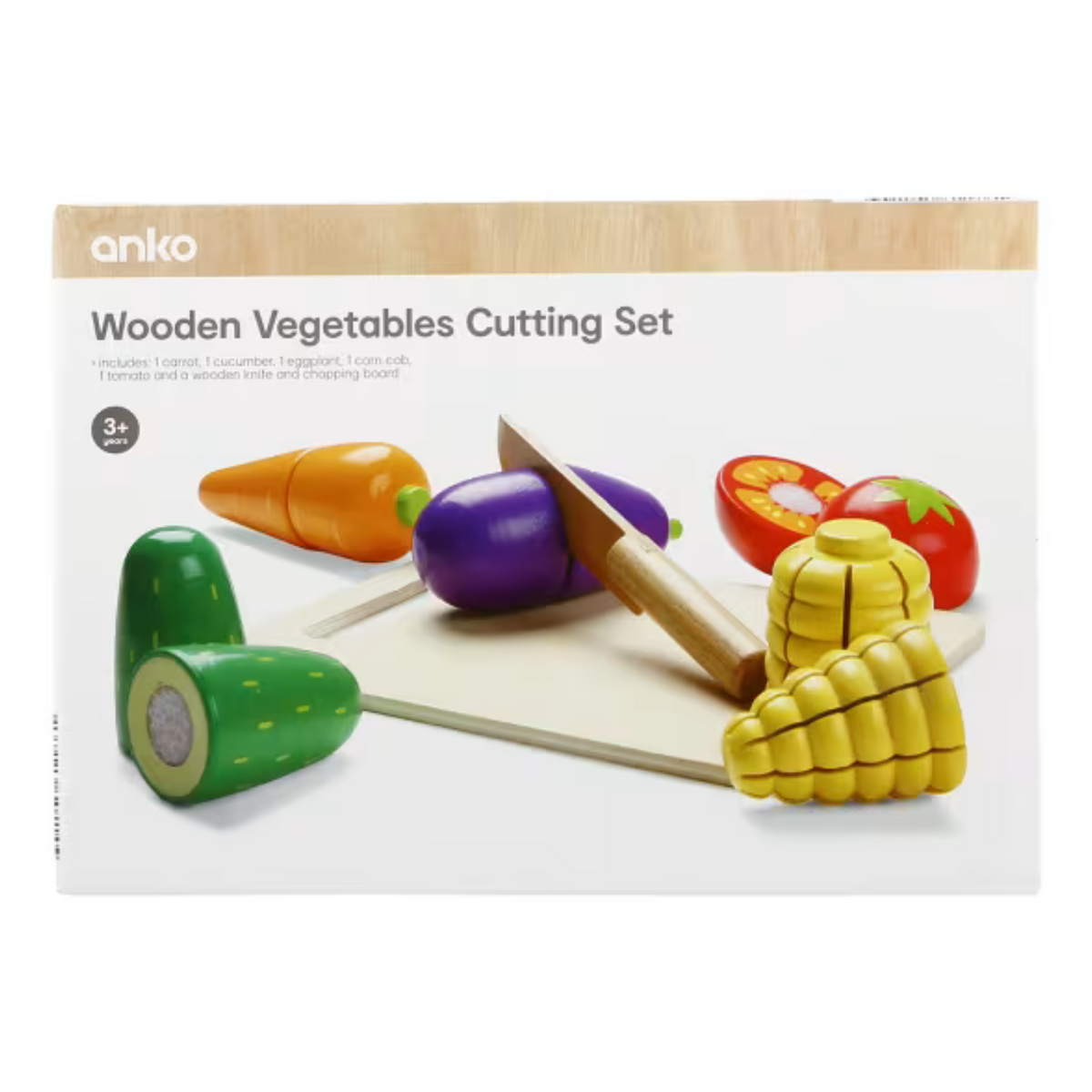 Wooden Vegetables Cutting Set