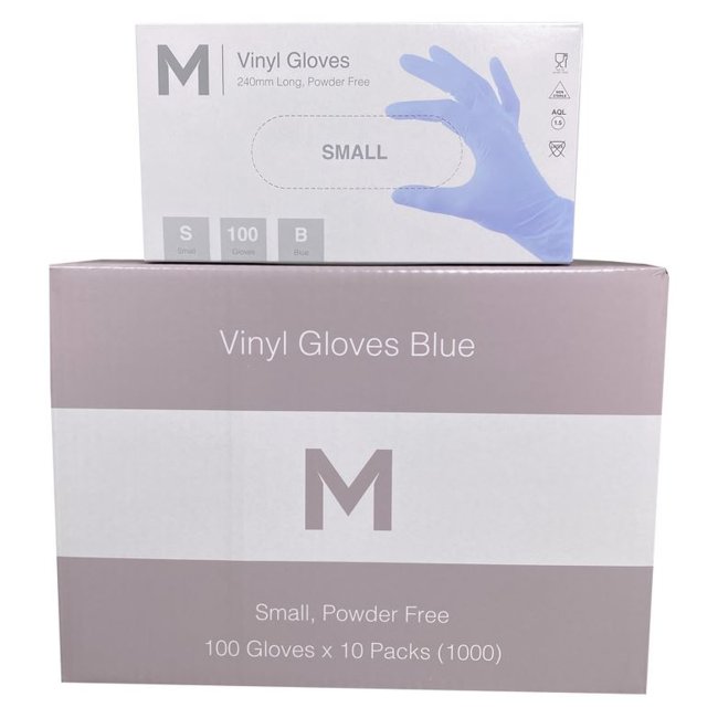 Vinyl Powder Free Gloves (Box 100)