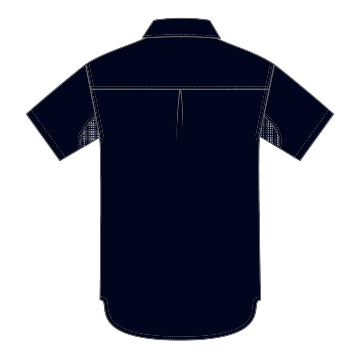 Womens Shirt - Short Sleeve - Dark Navy (4858)