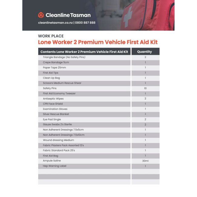 First Aid Kit | Lone worker 2 Vehicle (M1002)