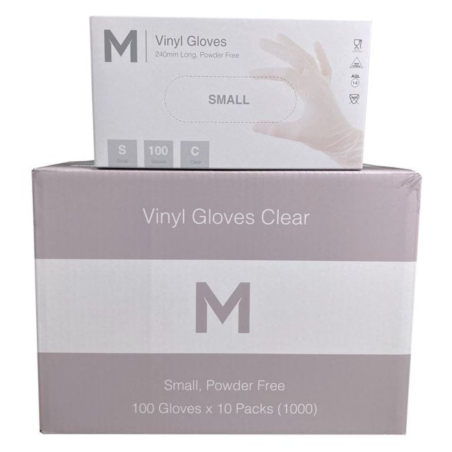 Vinyl Powder Free Gloves (Box 100)