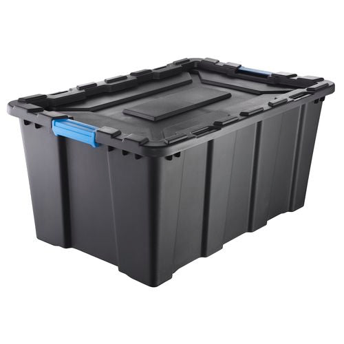 100L Heavy Duty Tub -  Black And Blue